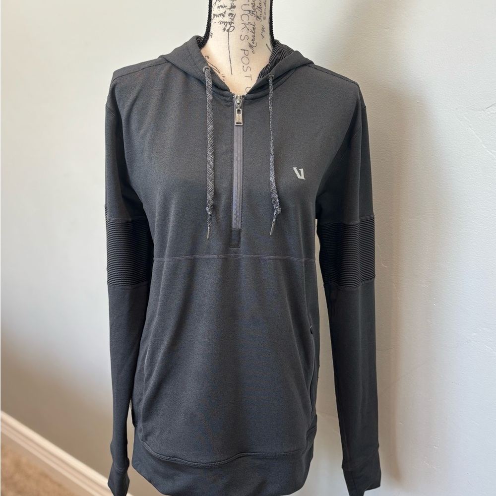 Vuori Black Half-Zip Hoodie - Picture 2 of 5